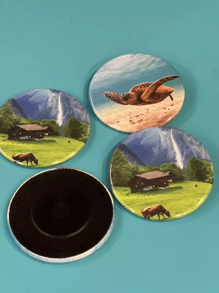 chapas iman personalizadas color