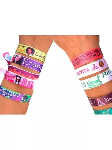 bracelets personnalisés en tissu
