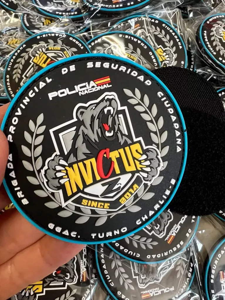 parches de goma con diseño personalizado