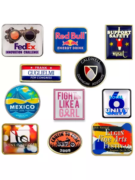 pins resina promocionales