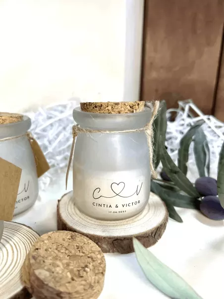 velas personalizadas blancas