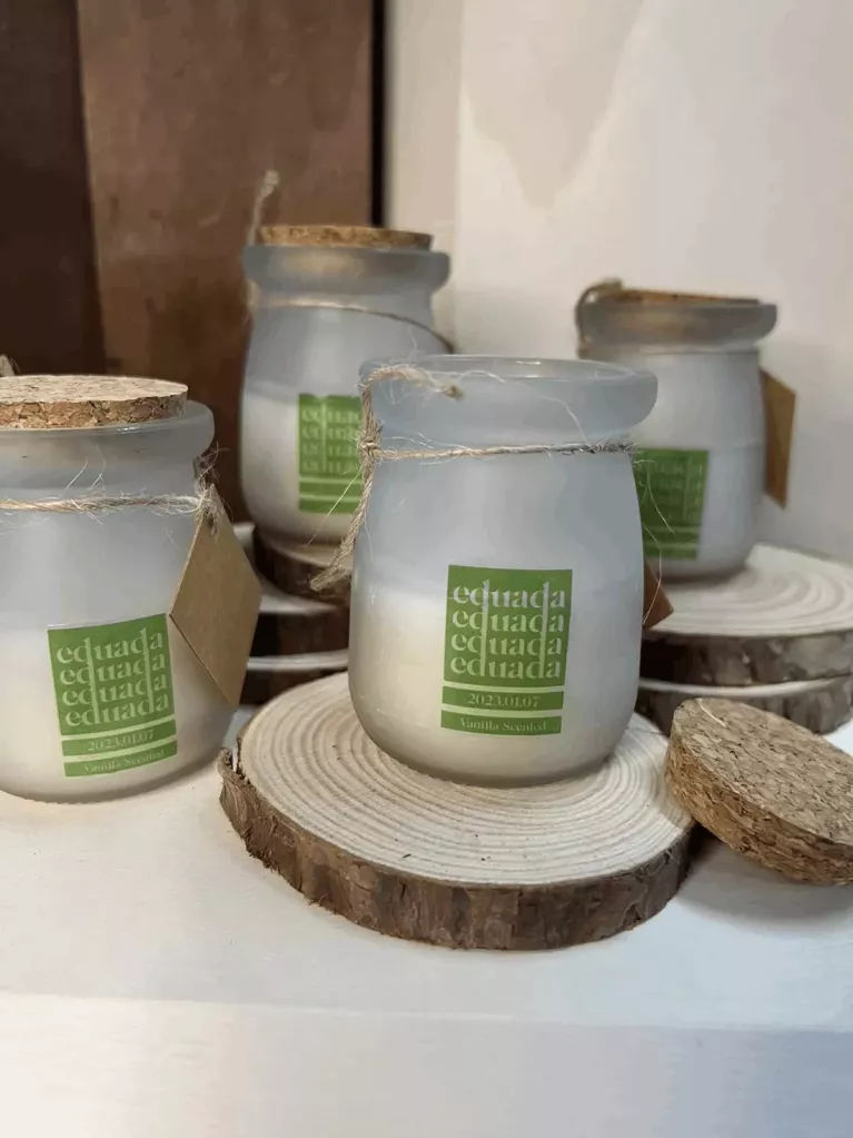 bougies parfumées pour baptême