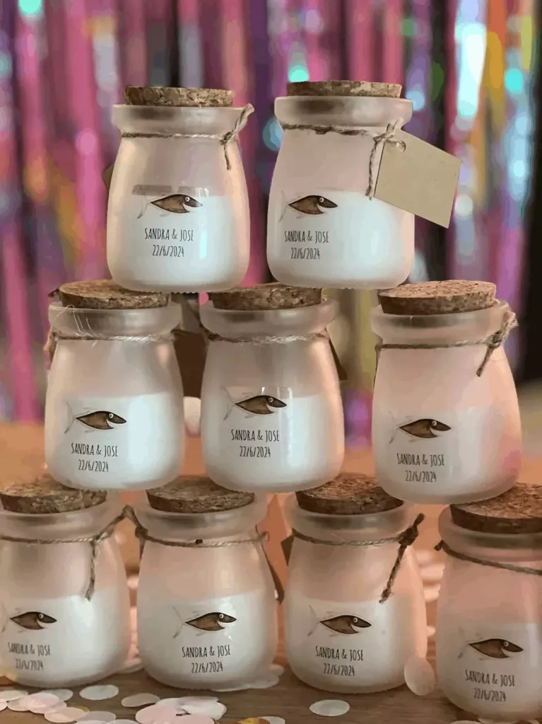 velas para invitados boda