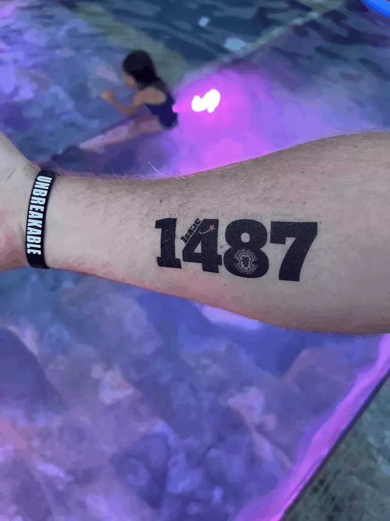 tatuajes temporal para dorsal carrera