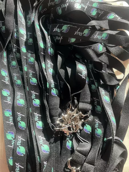 Schlüsselbänder mit farbigem Logo