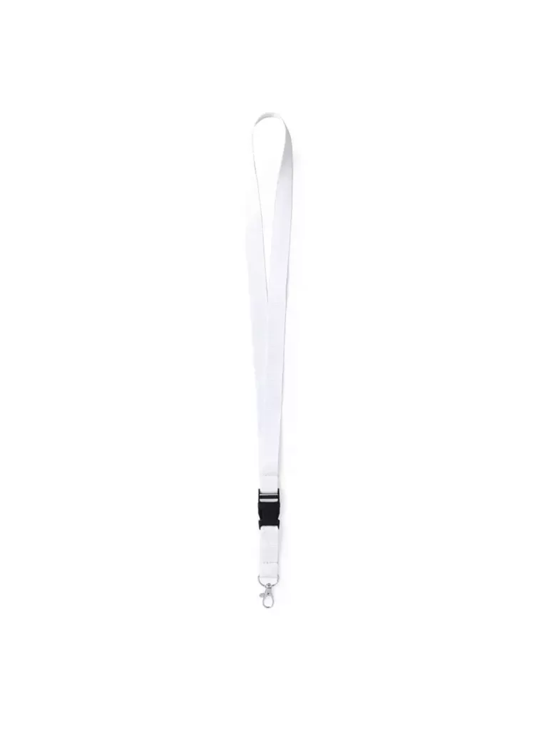 белый ланьярд с карабином