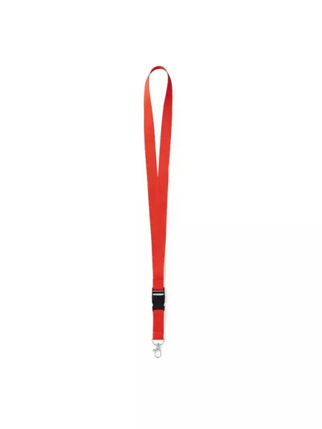 red carabiner lanyard