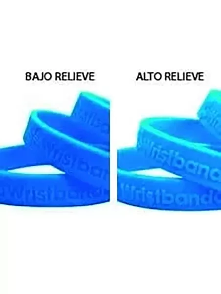 Pulseras silicona relieves