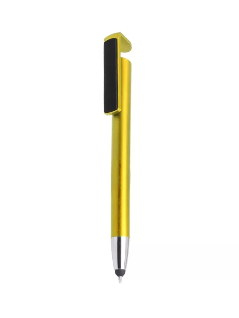 caneta suporte para telemóvel amarela