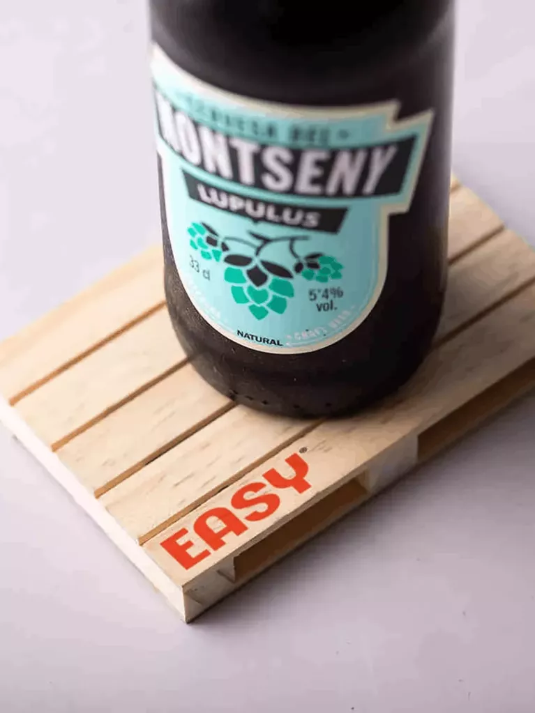 personalized mini pallet coasters