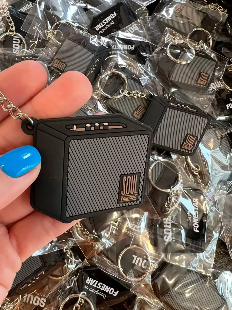 porte-clés publicitaires en caoutchouc