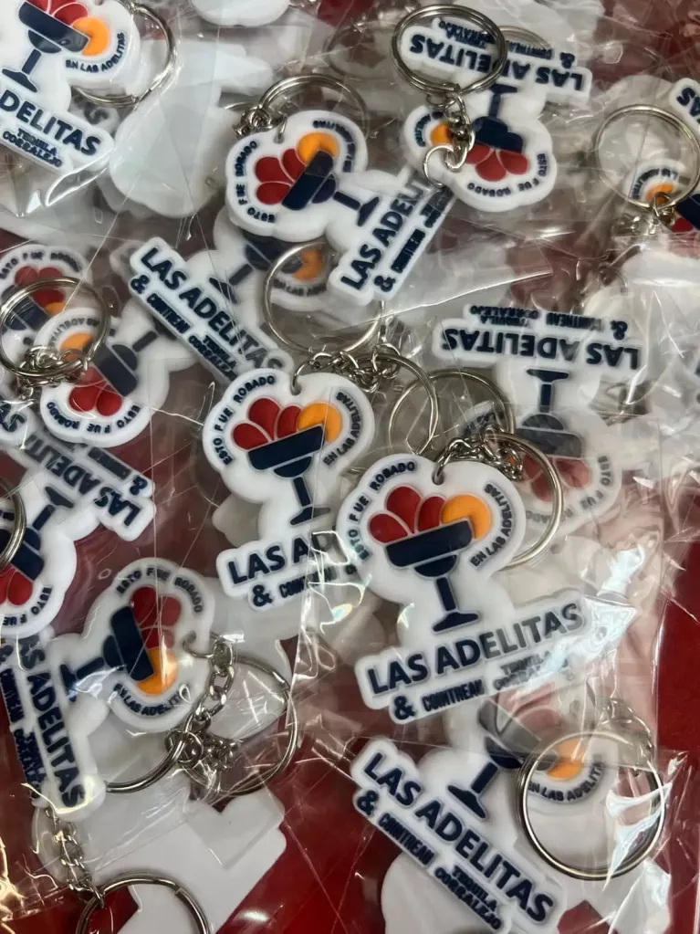 3D rubber keychains