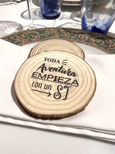 posavasos con mensaje
