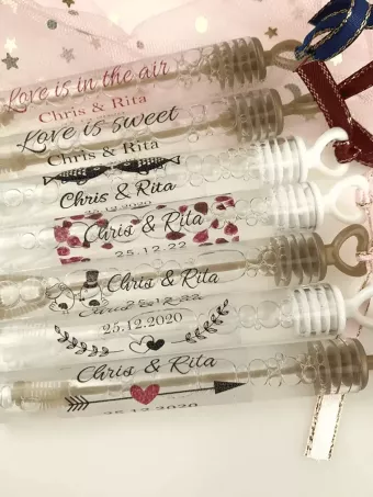 bulles de savon personnalisées pour célébrations